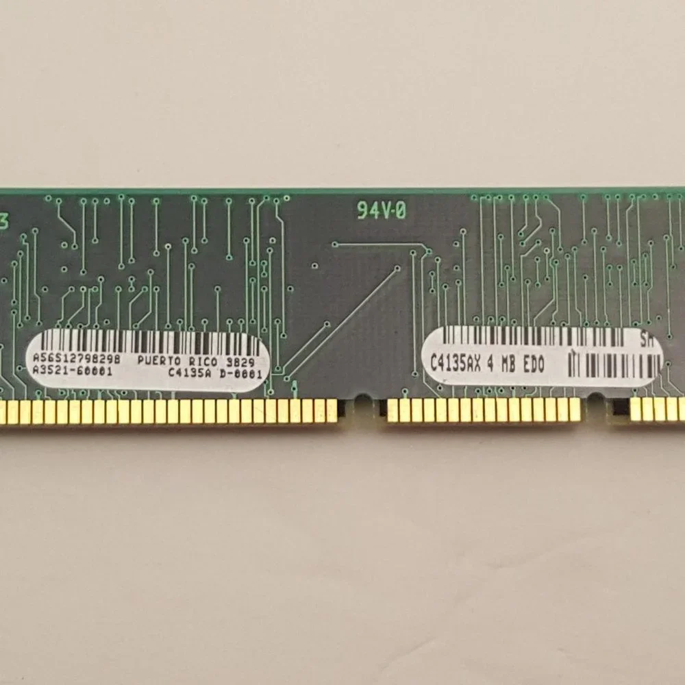HP C4135AX 4MB 100-pin EDO DRAM DIMM from HP LJ 4000 | A3521-60001 | USED